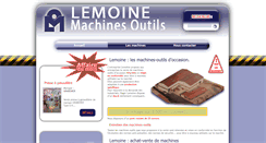 Desktop Screenshot of les-machines-outils.com